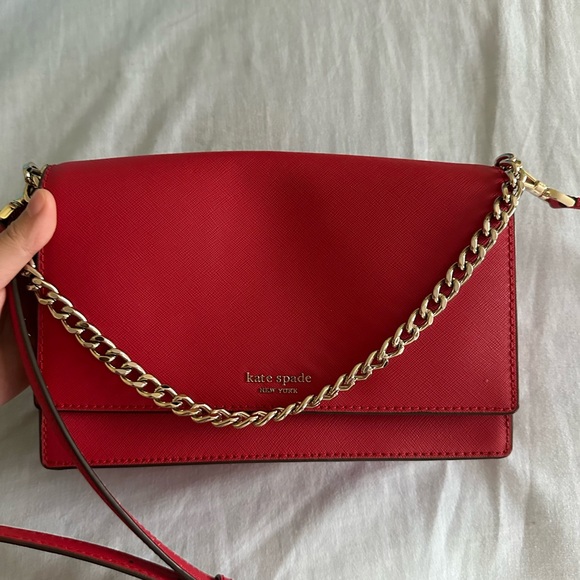 Kate Spade Candied Red Crossbody purse - Picture 1 of 4